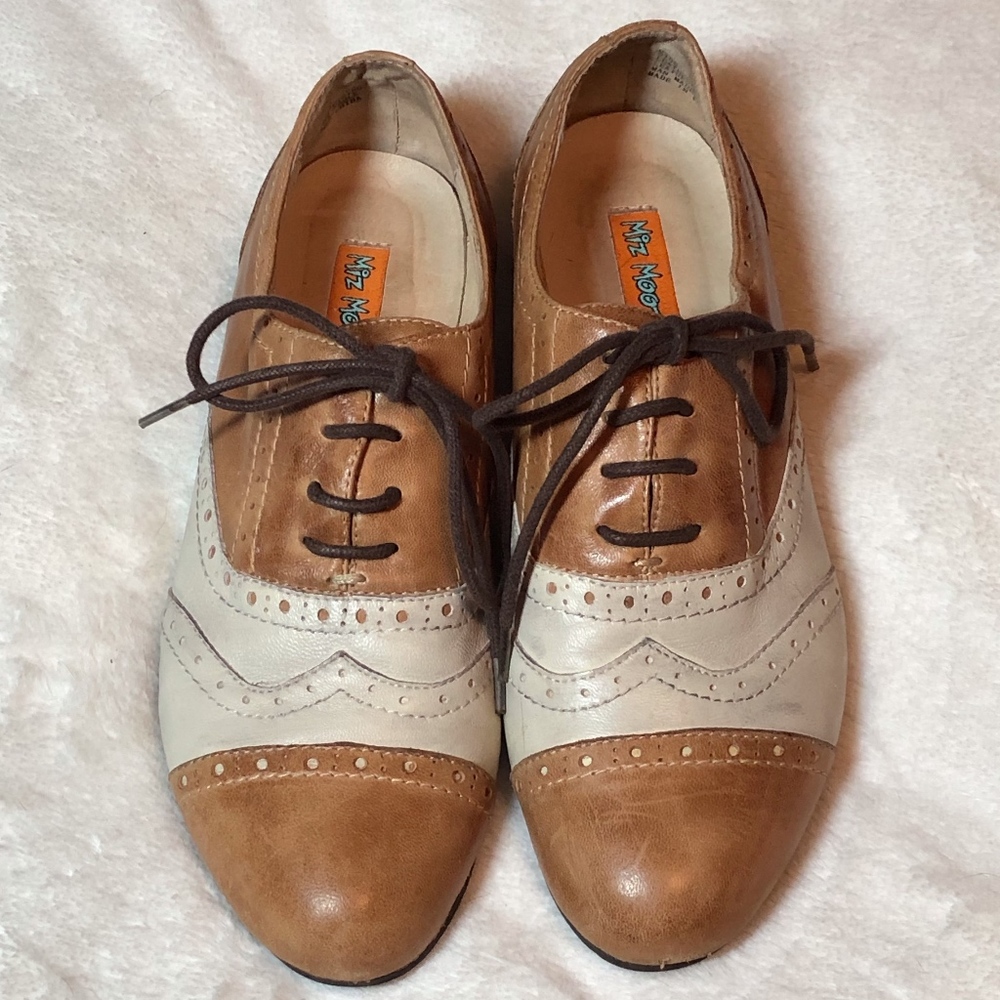 Miz Mooz "Histeric" Two-Tone Brogue Oxfords